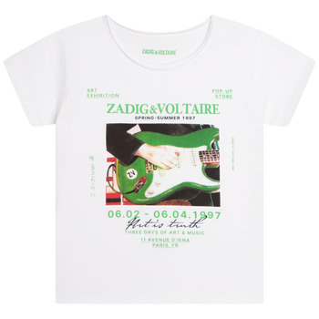 Kleidung Mädchen T-Shirts Zadig & Voltaire X15381-10P-C Weiß