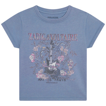 Vêtements Fille T-shirts manches courtes Zadig & Voltaire X15383-844-C 