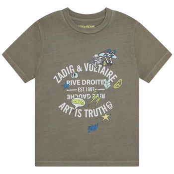 Kleidung Jungen T-Shirts Zadig & Voltaire X25353-65B-J Khaki