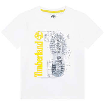 Kleidung Jungen T-Shirts Timberland T25T82 Weiß