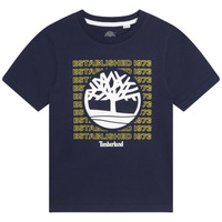 Kleidung Jungen T-Shirts Timberland T25T97 Marineblau