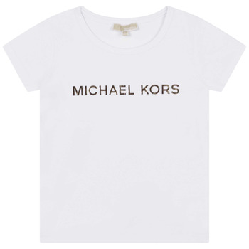 Kleidung Mädchen T-Shirts MICHAEL Michael Kors R15164-10P-C Weiß
