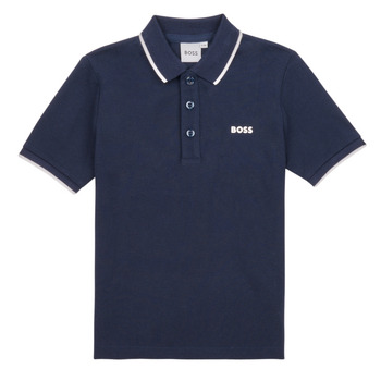 Kleidung Jungen Polohemden BOSS J25P26-849-C Marineblau