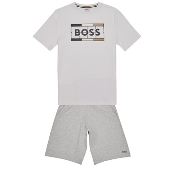 Kleidung Jungen Kleider & Outfits BOSS J28111-10P-J Weiß / Grau
