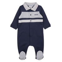 Kleidung Jungen Pyjamas/ Nachthemden BOSS J97203-849-B Marineblau / Weiß