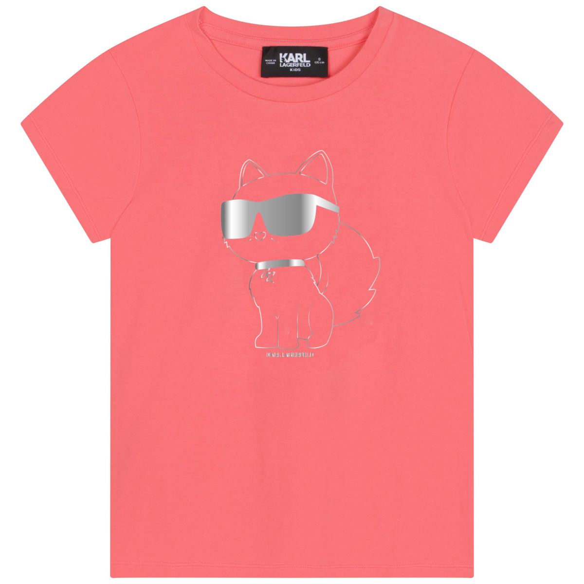 Abbigliamento Bambina T-shirt maniche corte Karl Lagerfeld Z15413-43D-C 