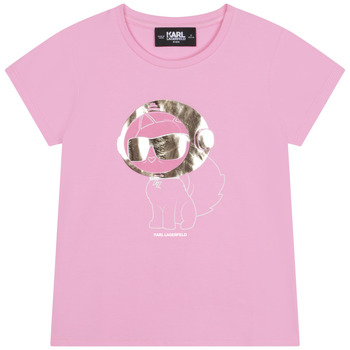 Vêtements Fille T-shirts manches courtes Karl Lagerfeld Z15414-465-B 