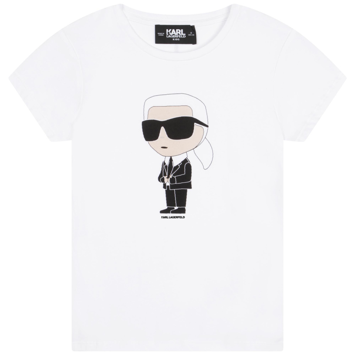 Vêtements Fille T-shirts manches courtes Karl Lagerfeld Z15418-10P-C 
