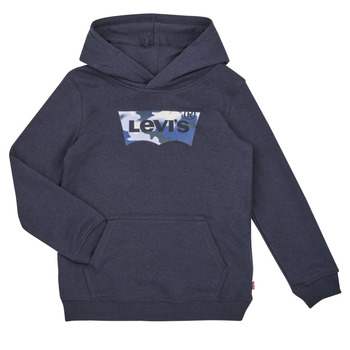 Kleidung Jungen Sweatshirts Levi's LVB BATWING FILL HOODIE Marineblau / Grau