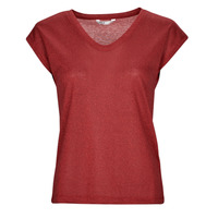 Vêtements Femme T-shirts manches courtes Only ONLSILVERY S/S V NECK LUREX TOP 