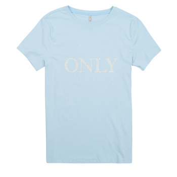 Kleidung Mädchen T-Shirts Only KOGWENDY S/S LOGO TOP BOX CP JRS Blau