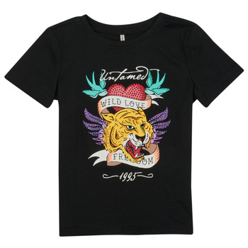 Kleidung Mädchen T-Shirts Only KOGALICE-REG-S/S-BURNING-TOP-BOX-JRS    