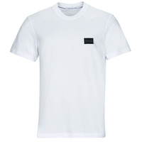 Kleidung Herren T-Shirts Calvin Klein Jeans SHRUNKEN BADGE TEE Weiß