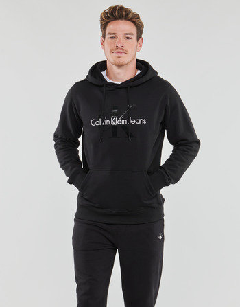 Kleidung Herren Sweatshirts Calvin Klein Jeans MONOLOGO REGULAR HOODIE    