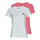 Vêtements Femme T-shirts manches courtes Calvin Klein Jeans 2-PACK MONOGRAM SLIM TEE X2 