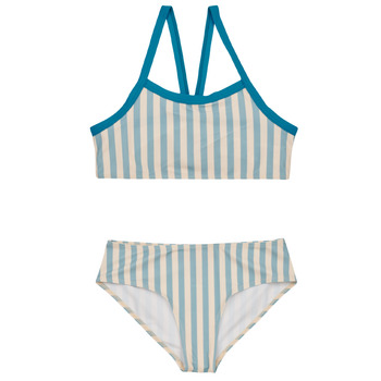 Kleidung Mädchen Badeanzug /Badeshorts Petit Bateau FINA Weiß / Blau