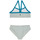 Kleidung Mädchen Badeanzug /Badeshorts Petit Bateau FINA Weiß / Blau