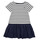 Kleidung Mädchen Kurze Kleider Petit Bateau FLOUETTE Weiß / Blau