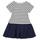 Kleidung Mädchen Kurze Kleider Petit Bateau FLOUETTE Weiß / Blau