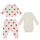 Kleidung Kinder Kleider & Outfits Petit Bateau FALLA Weiß / Rot