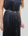 Kleidung Damen Maxikleider MICHAEL Michael Kors PLEATED SLIP MIDI DRESS Marineblau