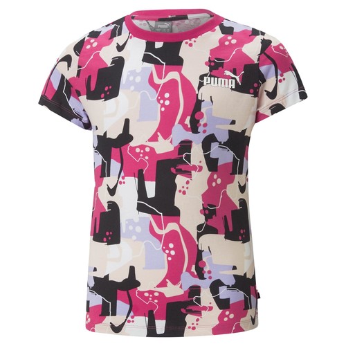 Kleidung Mädchen T-Shirts Puma ESS STREET ART LOGO Bunt