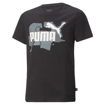 Kleidung Jungen T-Shirts Puma ESS STREET ART LOGO    