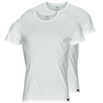 Kleidung Herren T-Shirts Lee TWIN PACK CREW Weiß