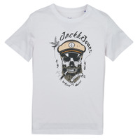 Kleidung Jungen T-Shirts Jack & Jones JORROXBURY TEE SS CREW NECK Weiß