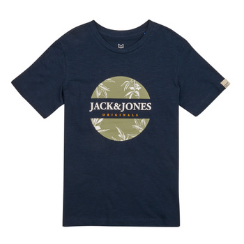 Kleidung Jungen T-Shirts Jack & Jones JORCRAYON BRANDING TEE SS CREW NECK Marineblau