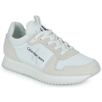 Schuhe Damen Sneaker Low Calvin Klein Jeans RUNNER SOCK LACEUP NY-LTH W Weiß