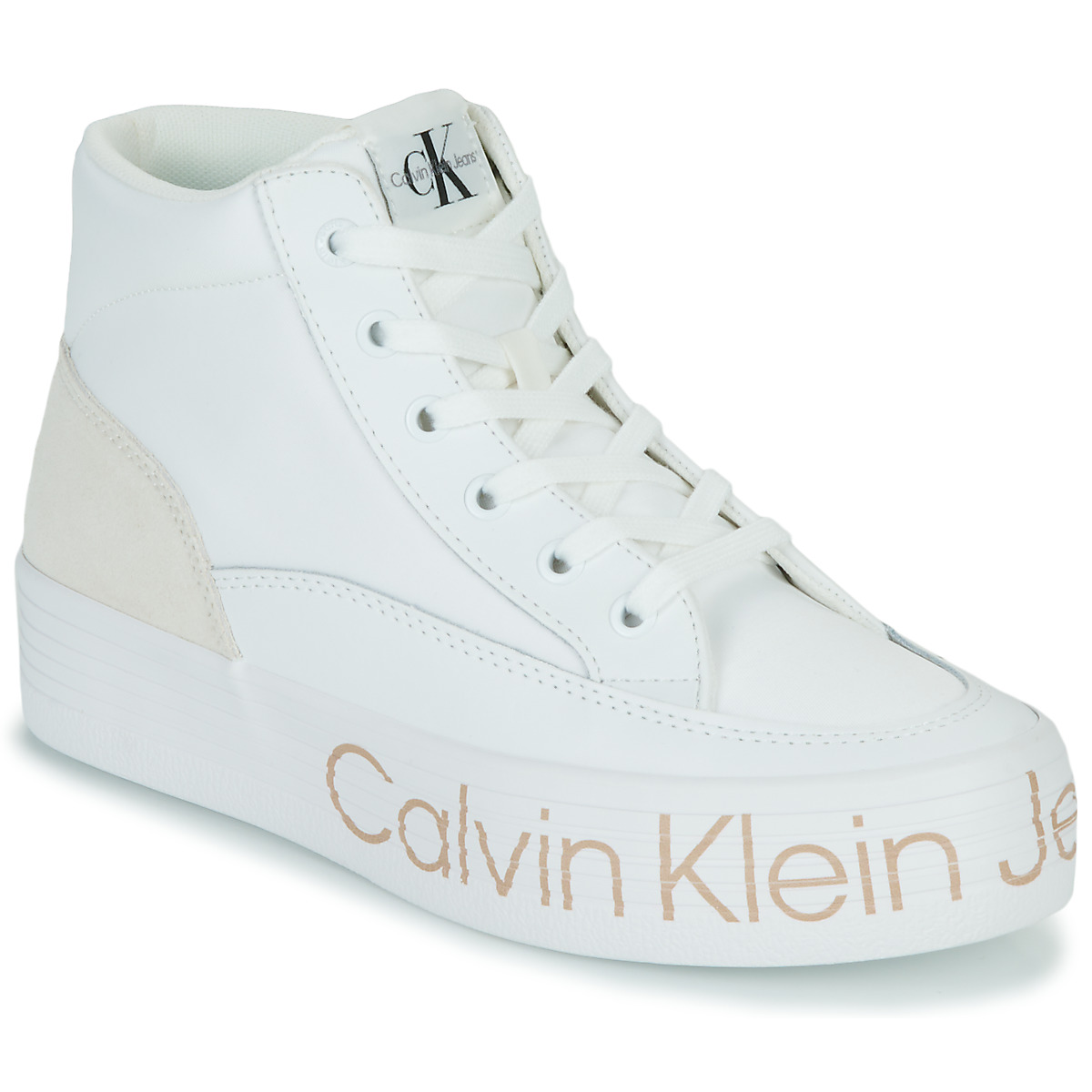Chaussures Femme Baskets montantes Calvin Klein Jeans VULC FLATF MID WRAP AROUND LOGO 