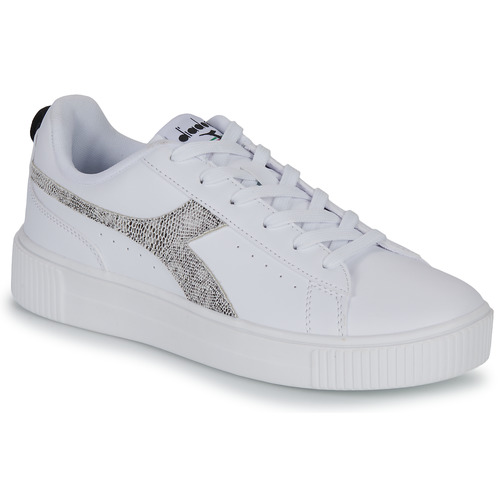 Schuhe Damen Sneaker Low Diadora AMBER ANIMALIER Weiß