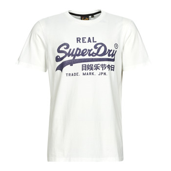 Kleidung Herren T-Shirts Superdry VINTAGE VL NOOS TEE Weiß