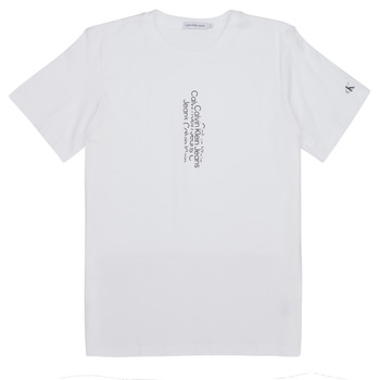 Vêtements Enfant T-shirts manches courtes Calvin Klein Jeans SMALL REPEAT INST. LOGO T-SHIRT 
