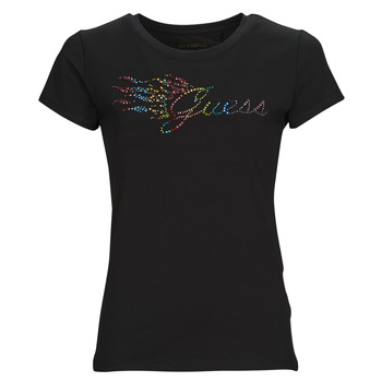 Vêtements Femme T-shirts manches courtes Guess SS GUESS FLAME LOGO R4 