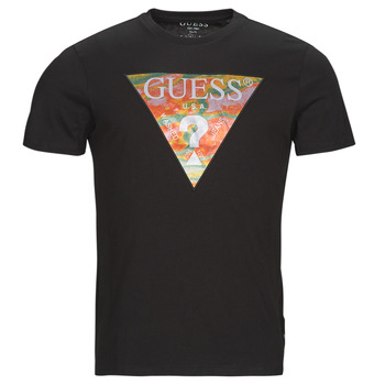 Vêtements Homme T-shirts manches courtes Guess SS BSC ABSTRACT TRI LOGO TEE 