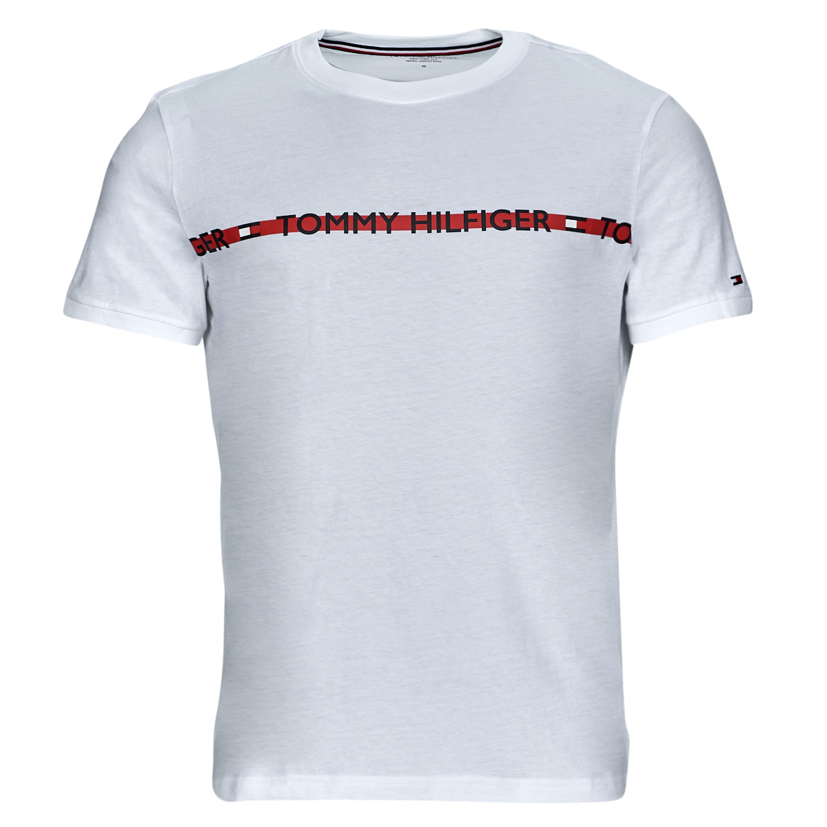 Kleidung Herren T-Shirts Tommy Hilfiger CN SS TEE LOGO Weiß