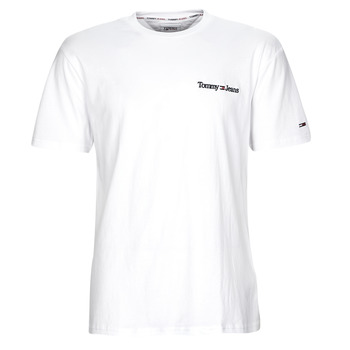 Kleidung Herren T-Shirts Tommy Jeans TJM CLSC LINEAR CHEST TEE Weiß