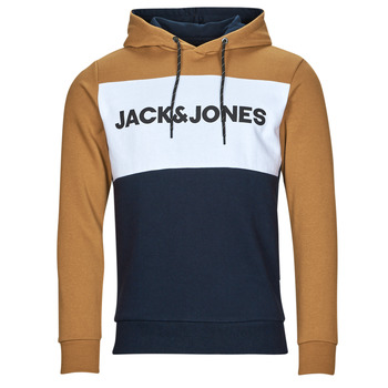 Kleidung Herren Sweatshirts Jack & Jones JJELOGO BLOCKING SWEAT HOOD Bunt