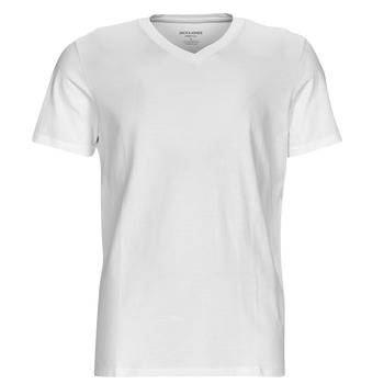 Kleidung Herren T-Shirts Jack & Jones JJEORGANIC BASIC TEE SS V-NECK Weiß