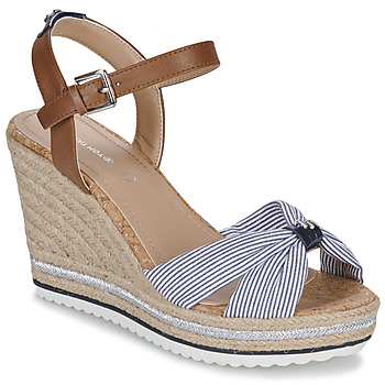 Schuhe Damen Sandalen / Sandaletten Tom Tailor 5390211 Blau / Braun, / Weiß