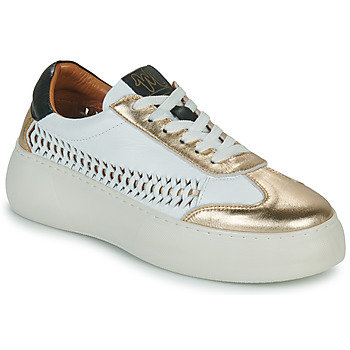 Schuhe Damen Sneaker Low Mam'Zelle CANET Weiß / Golden