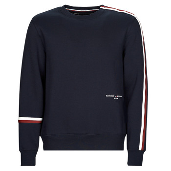 Kleidung Herren Sweatshirts Tommy Hilfiger NEW GLOBAL STRIPE CREWNECK Marineblau