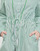 Kleidung Damen Kurze Kleider Tommy Hilfiger ORG CO STRIPE MIDI SHIRT-DRESS Weiß