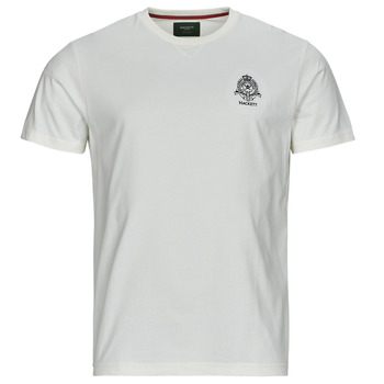 Kleidung Herren T-Shirts Hackett EFFORTLESS LONDON HERITAGE LOGO TEE Weiß