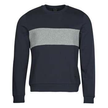 Kleidung Herren Sweatshirts Geox M SWEATER R-NECK BAN Marineblau / Grau