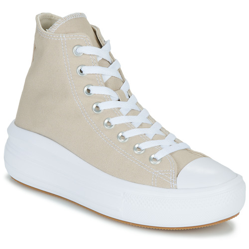Schuhe Damen Sneaker High Converse CHUCK TAYLOR ALL STAR MOVE PLATFORM SEASONAL COLOR HI Beige / Weiß