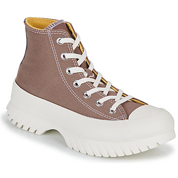 Schuhe Damen Sneaker High Converse CHUCK TAYLOR ALL STAR LUGGED 2.0 PLATFORM DENIM FASHION HI Braun, / Gelb