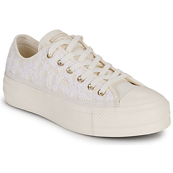 Schuhe Damen Sneaker Low Converse CHUCK TAYLOR ALL STAR LIFT-WHITE/EGRET/EGRET Weiß